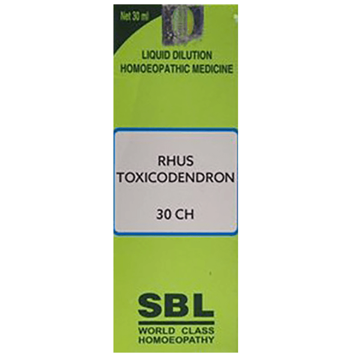 SBL Homeopathy Rhus Toxicodendron Dilution - 30 CH - 30 ml