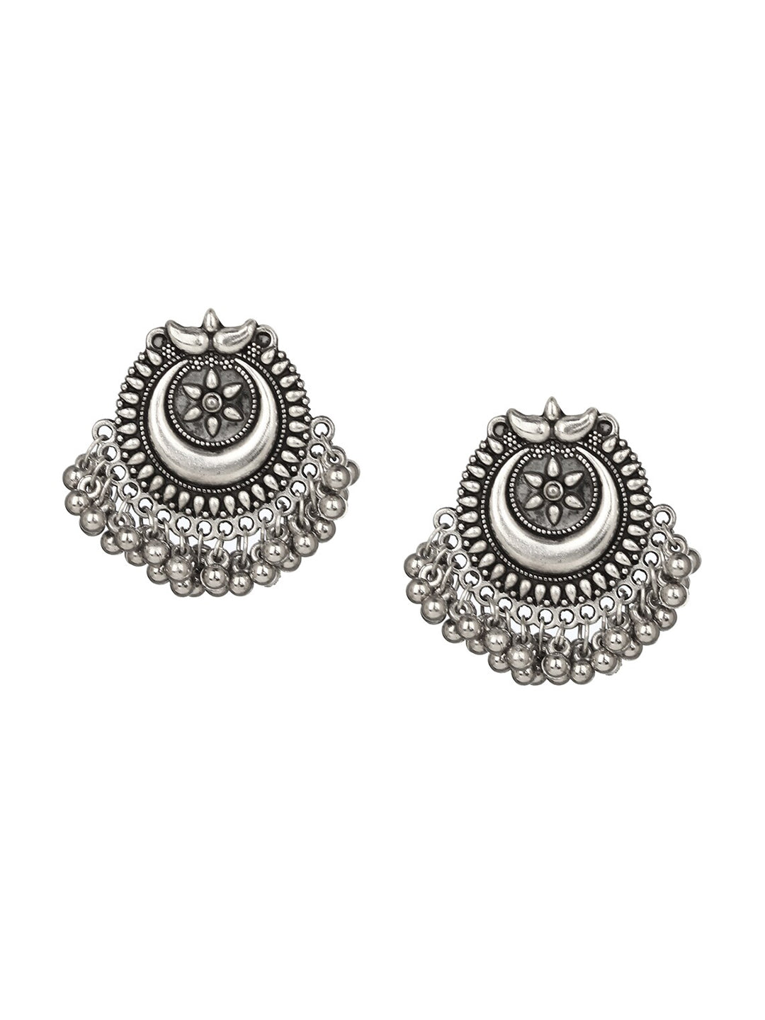 Cardinal Silver Oxidized Jewellery Set - Distacart