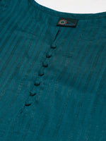 Thumbnail for Kalini Women Self Design Pure Cotton Kurta With Trousers - Distacart