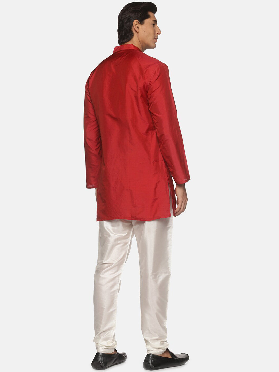 Sethukrishna Men Maroon Kurta with Pyjamas - Distacart