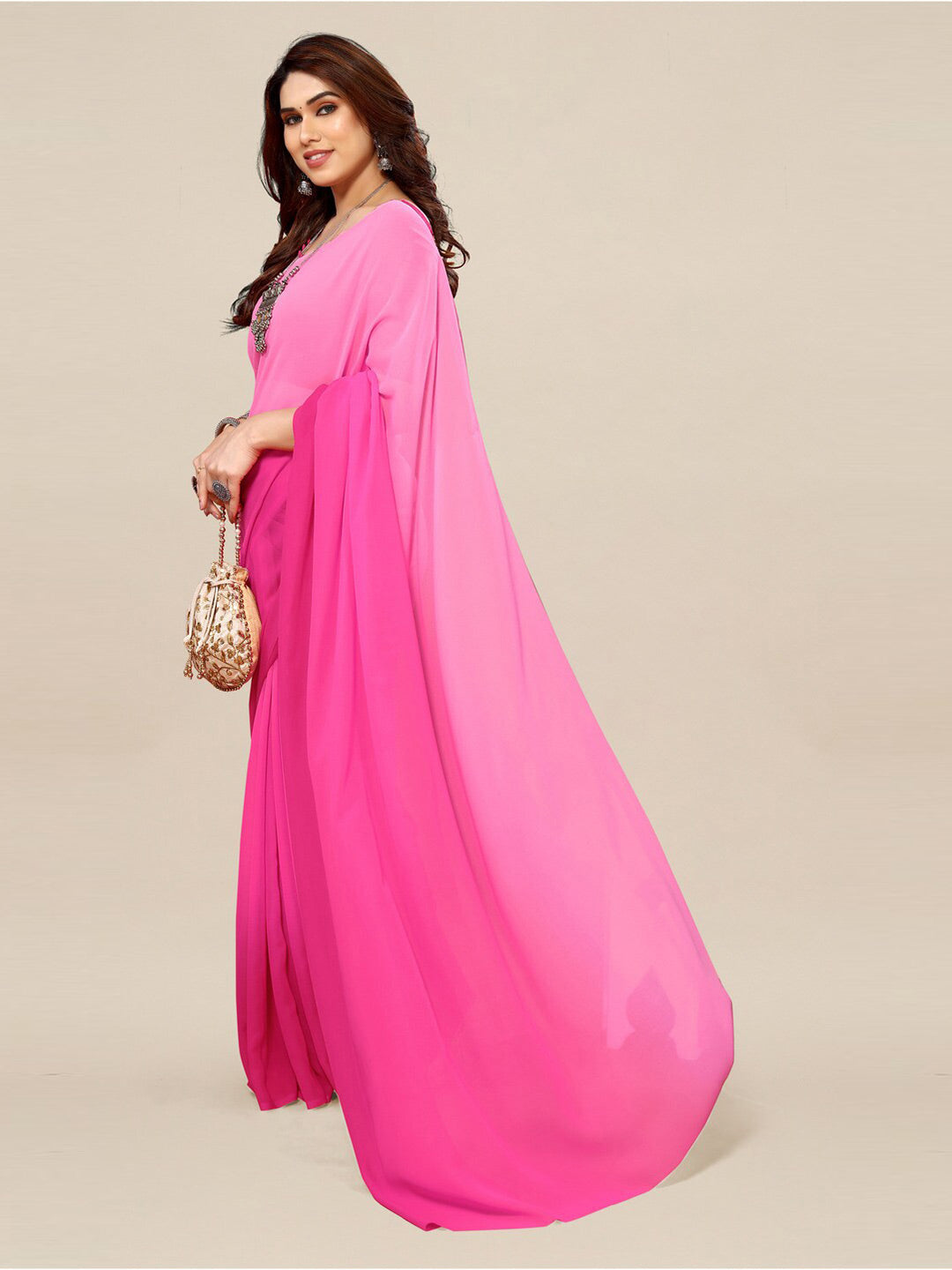 Kalini Ombre Dyed Saree - Distacart