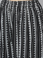 Thumbnail for Kalini Women Black Ethnic Motifs Printed Kurta with Sharara - Distacart