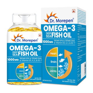 Dr. Morepen Omega 3 Deep Sea Fish Oil Softgels - Distacart