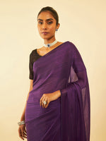 Thumbnail for Soch Embellished Pure Chiffon Fusion Saree - Distacart