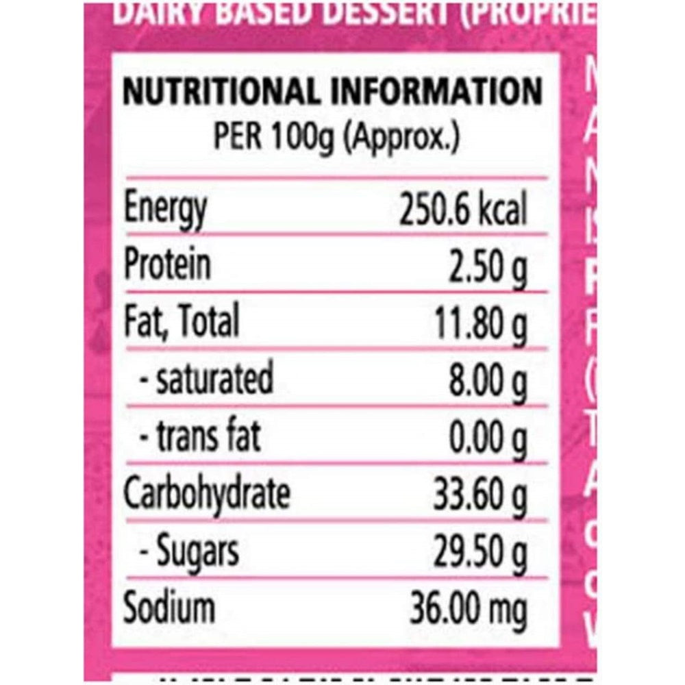 Bikanervala Milk Cake nutritional information