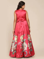Thumbnail for NOZ2TOZ Coral Floral Maxi Dress For Girls - Distacart