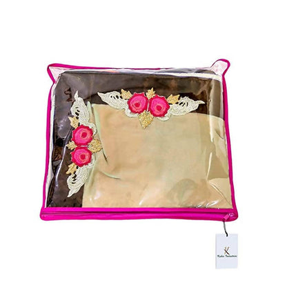 Kuber Industries Single Packing Saree Cover 24 pcs Set (Pink) - Distacart