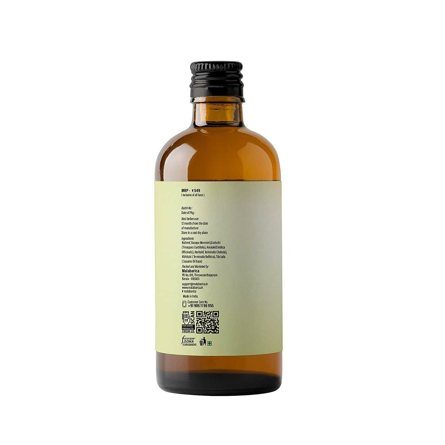 Malabarica Brahmi Oil - Distacart