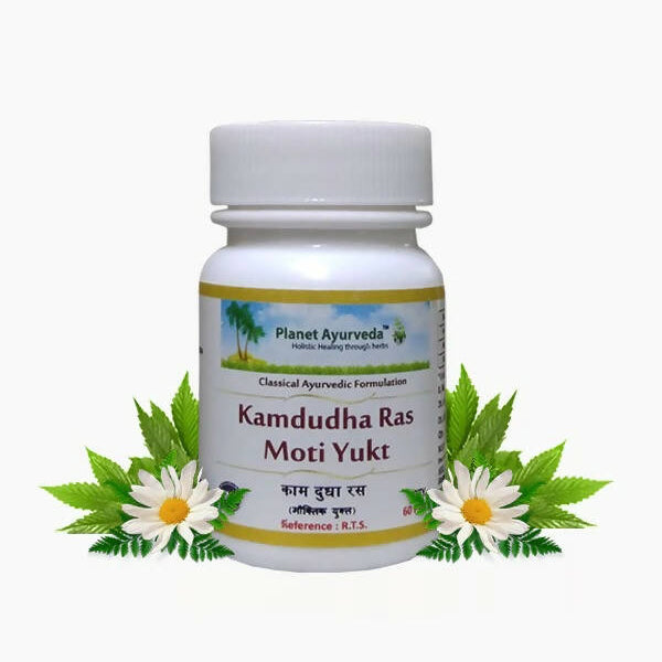 Planet Ayurveda Kamdudha Ras Pills (Moti Yukt) - Distacart