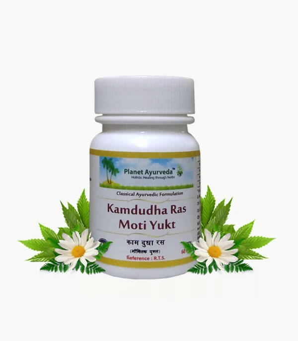 Planet Ayurveda Kamdudha Ras Pills (Moti Yukt) - Distacart