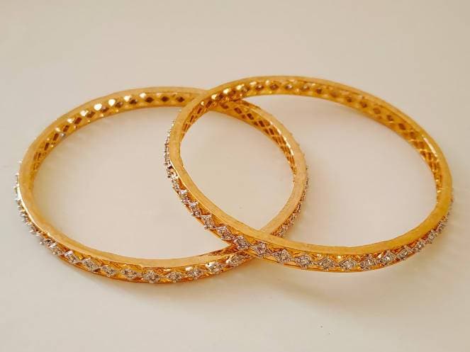 White AD Bangles of Size 2’6
