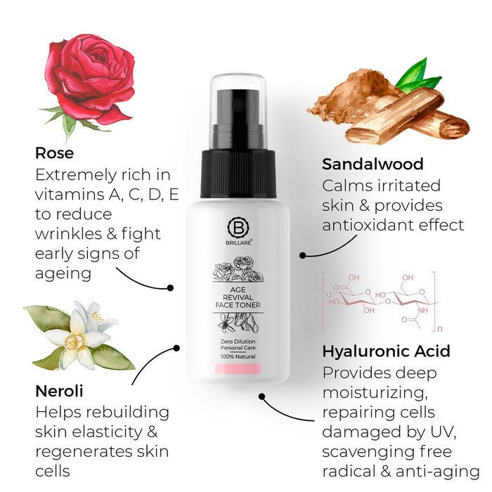 Brillare Age Revival Face Toner For Ageing Skin - Distacart