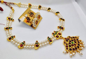 Handmade Beaded Pendant Necklace Set