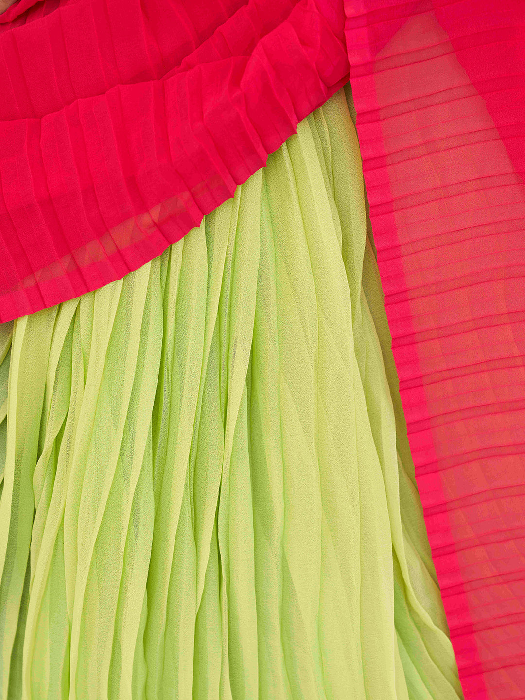 Tikhi Imli Georgette Half and Half Saree - Distacart