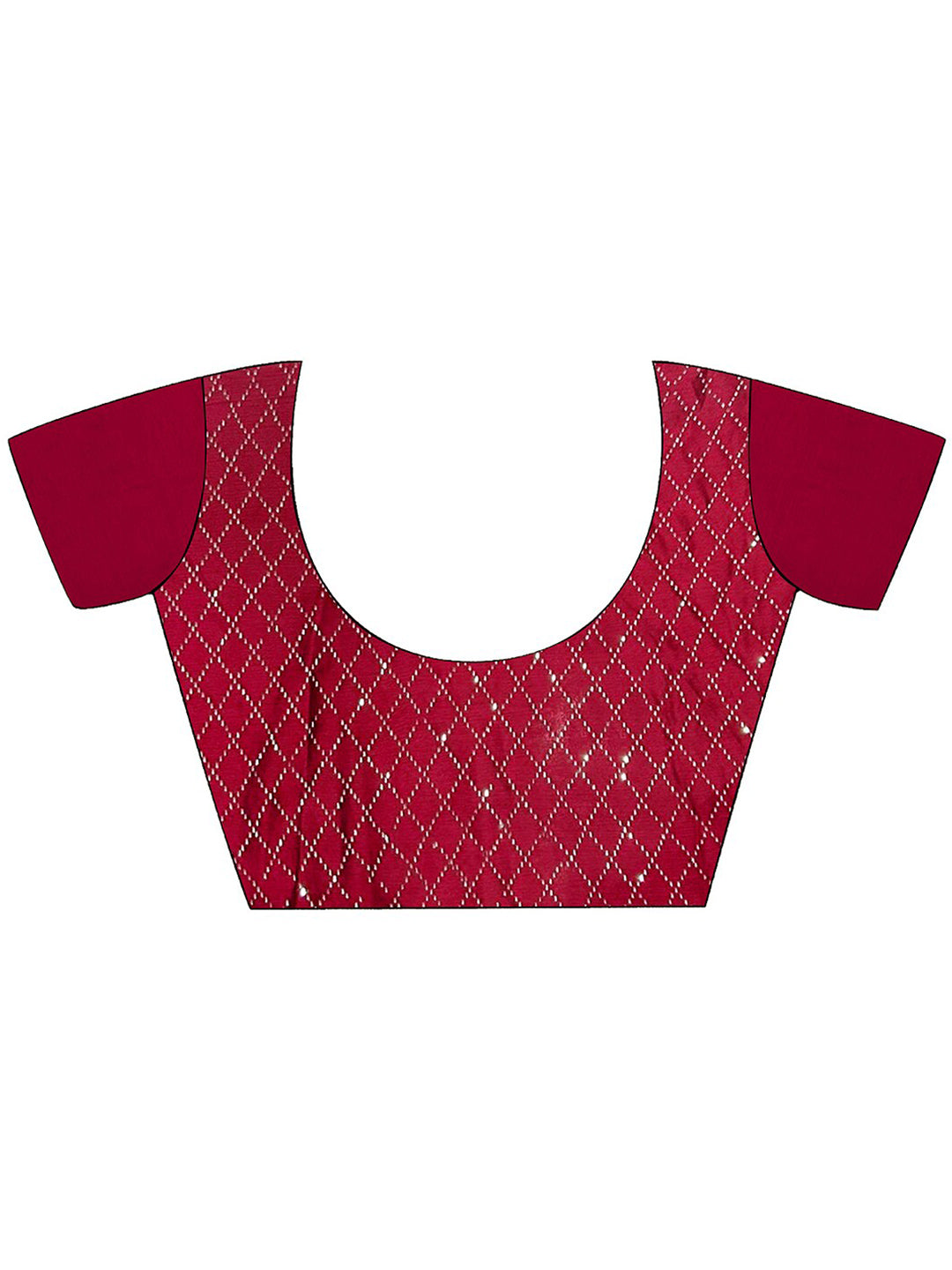 Mitera Burgundy & Gold-Toned Embellished Mukaish Pure Chiffon Saree - Distacart