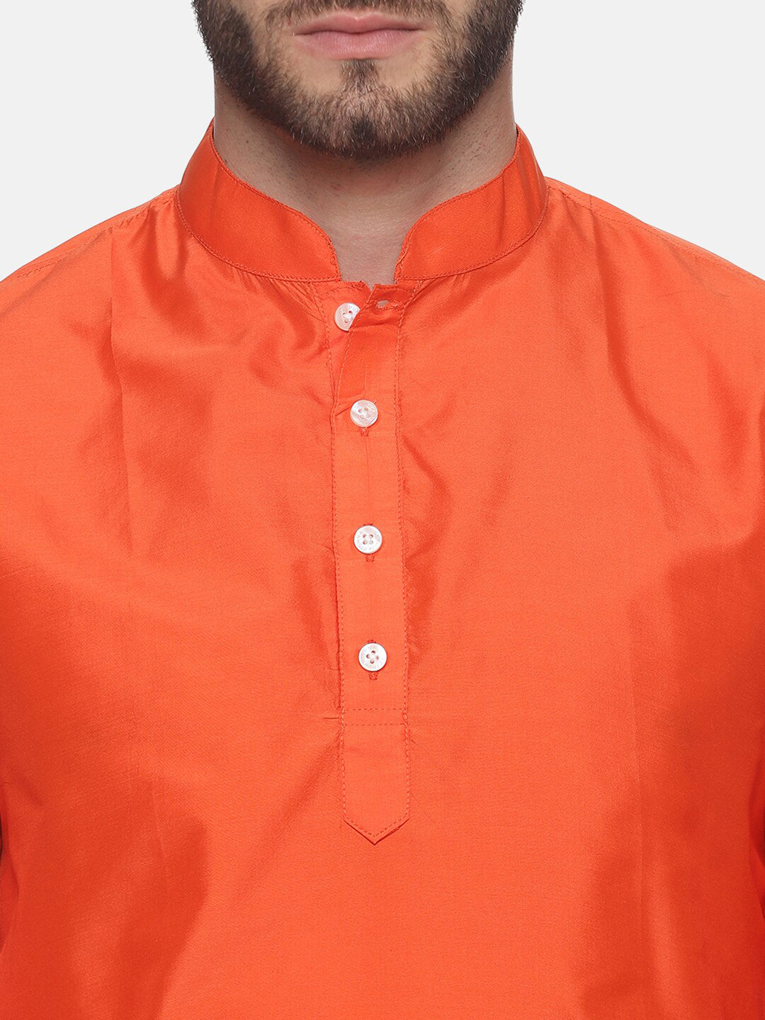 Sethukrishna Men Orange Kurta with Dhoti Pants - Distacart