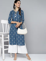 Thumbnail for HERE&NOW Women Geometric Printed Kurta - Distacart