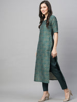 Thumbnail for Kalini Ethnic Motifs Printed Kurta with Trousers & With Dupatta - Distacart