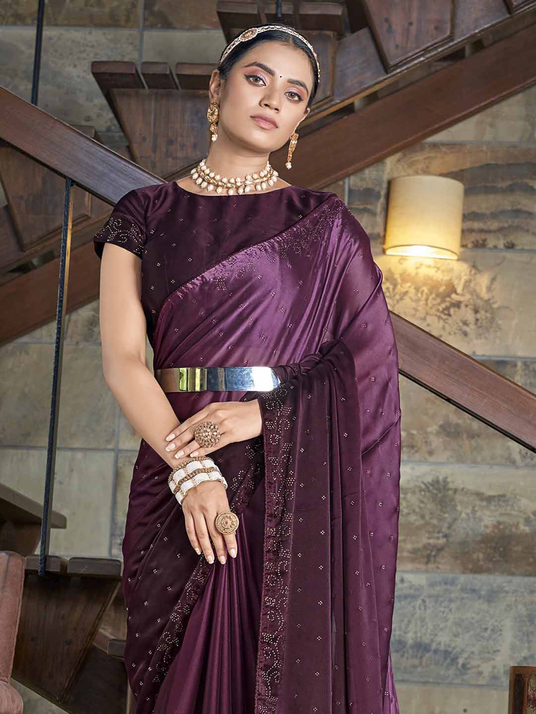 Kalini Embellished Party Saree - Distacart
