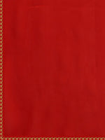 Thumbnail for Sangria Red Silk Blend Embroidered Saree - Distacart