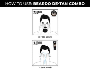 Beardo De-Tan Face Wash And De-Tan Face Scrub Combo Gift Box - Distacart