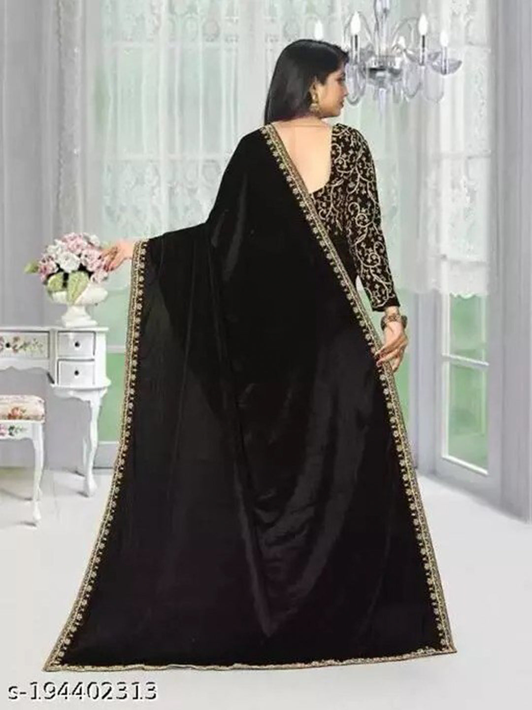 Kalini Embroidered Bordered Saree - Distacart