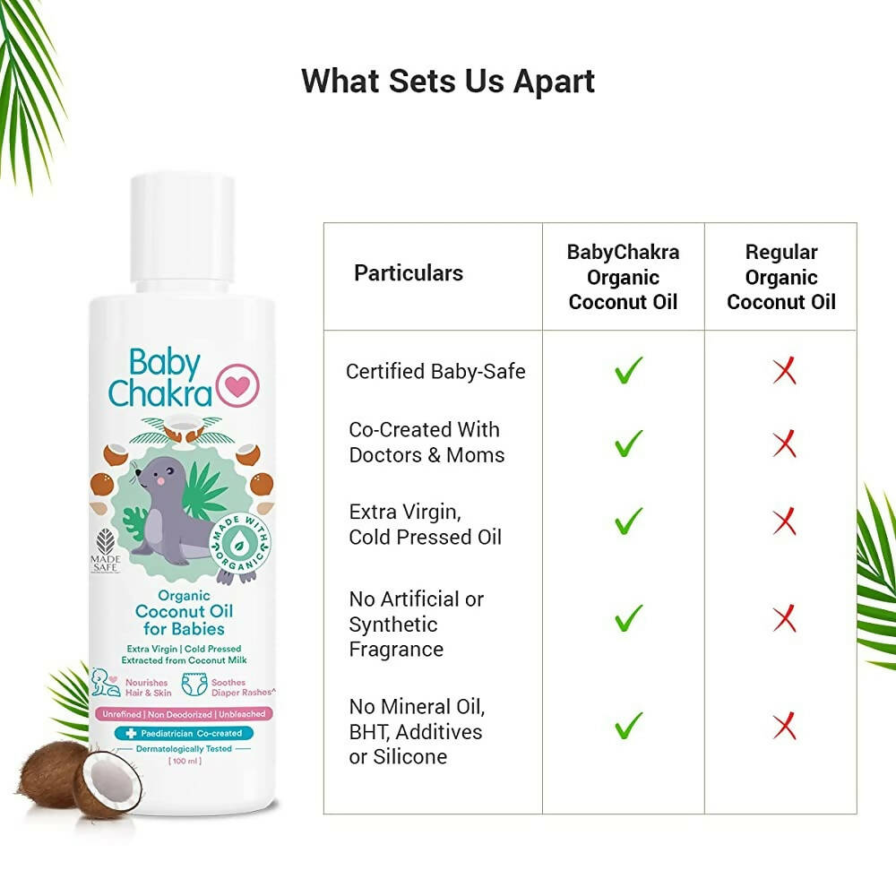 BabyChakra Organic Coconut Oil - Distacart