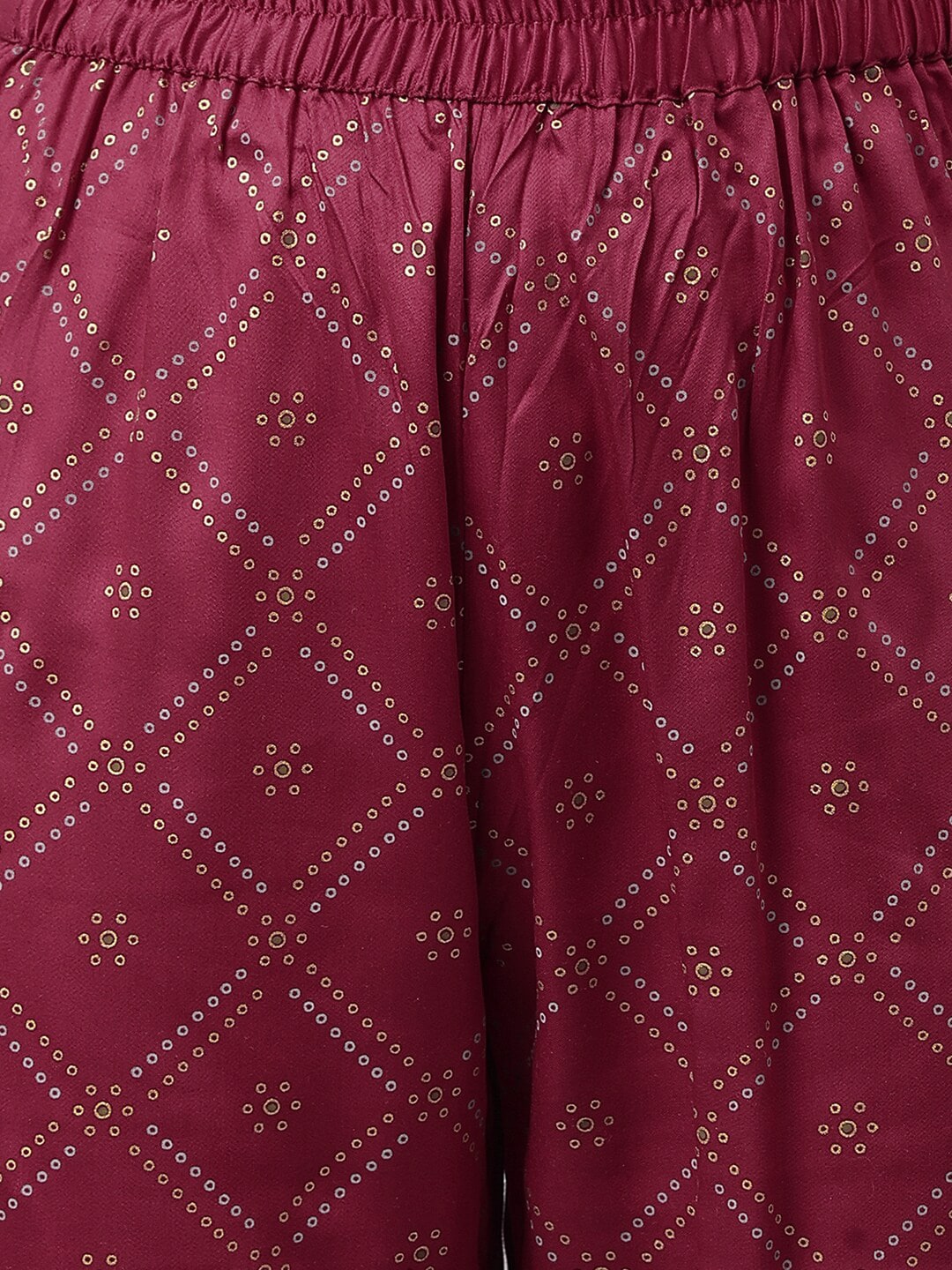 Khushal K Women Maroon Ethnic Motifs Kurta with Churidar & With Dupatta - Distacart