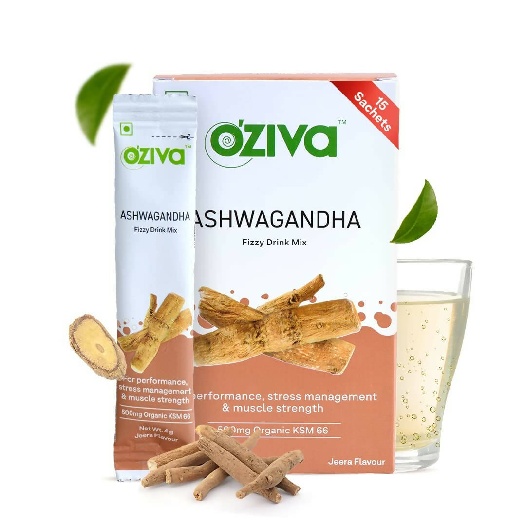OZiva Ashwagandha Fizzy Drink Mix - Distacart