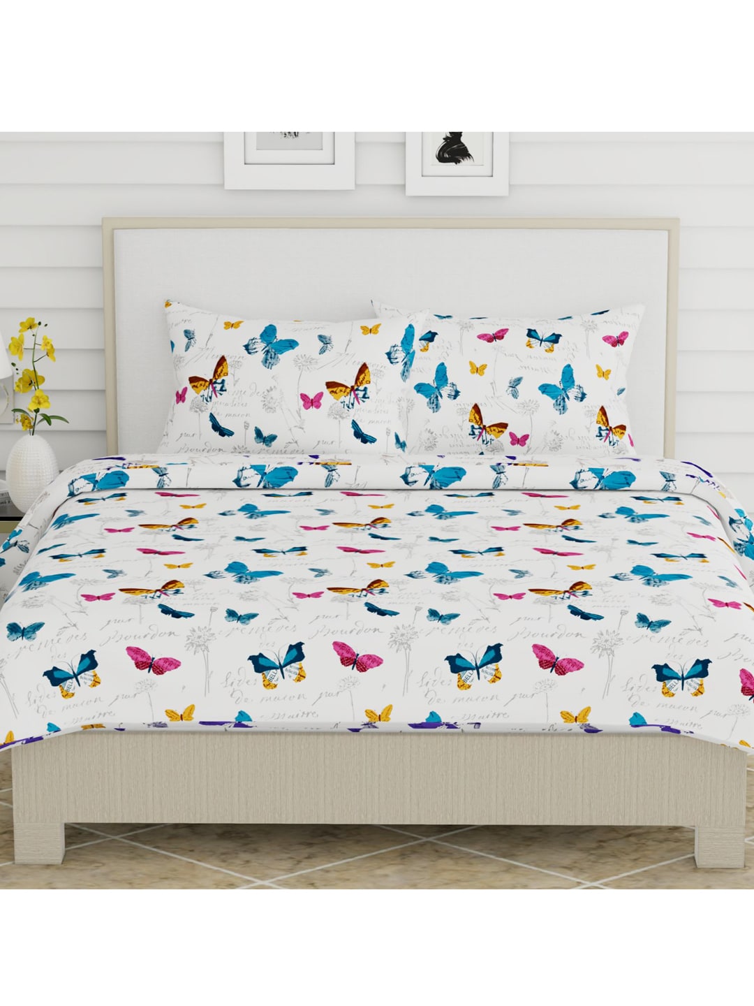 haus & kinder Unisex Blue Bedsheets - Distacart