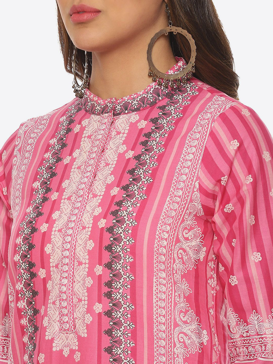 Biba Ethnic Motifs Printed Kurta - Distacart