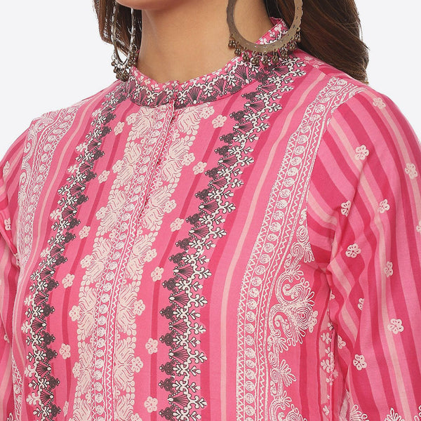 Biba Ethnic Motifs Printed Kurta - Distacart