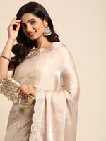 Thumbnail for Mitera Sequinned Organza Saree - Distacart