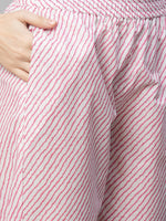 Thumbnail for Kalini Ethnic Motif Printed Notched Neck Kurta With Trousers - Distacart
