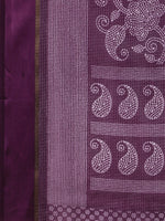 Thumbnail for Kalini Purple & White Floral Kota Saree - Distacart