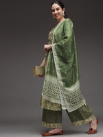 Thumbnail for Kalini Floral Printed Kurta with Palazzos & Dupatta - Distacart