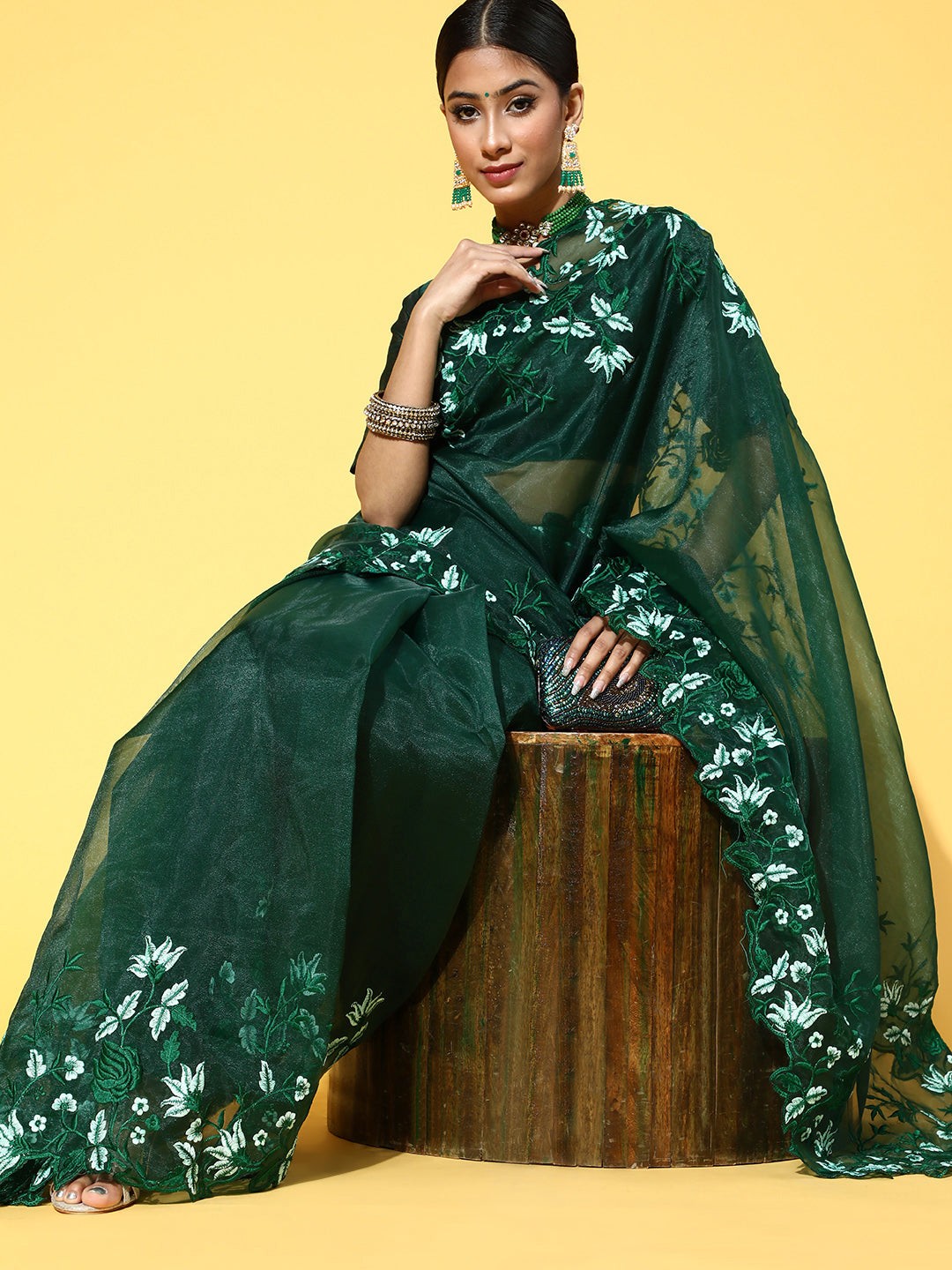 Saree Mall Solid Saree For Women - Distacart