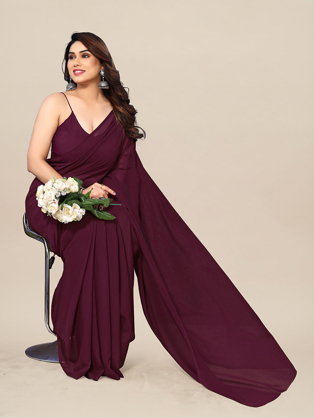 Kalini Pure Georgette Saree - Distacart