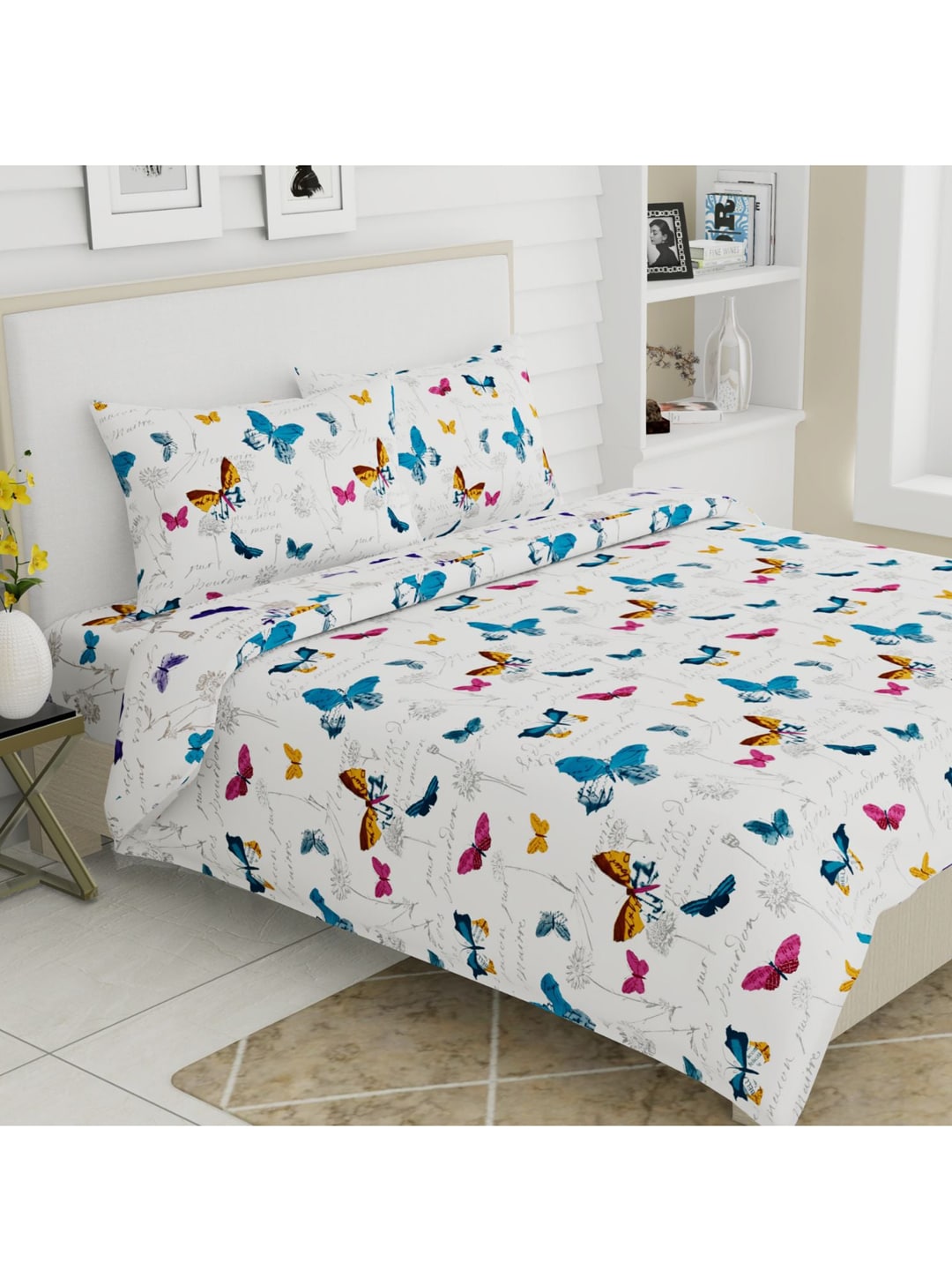 haus & kinder Unisex Blue Bedsheets - Distacart