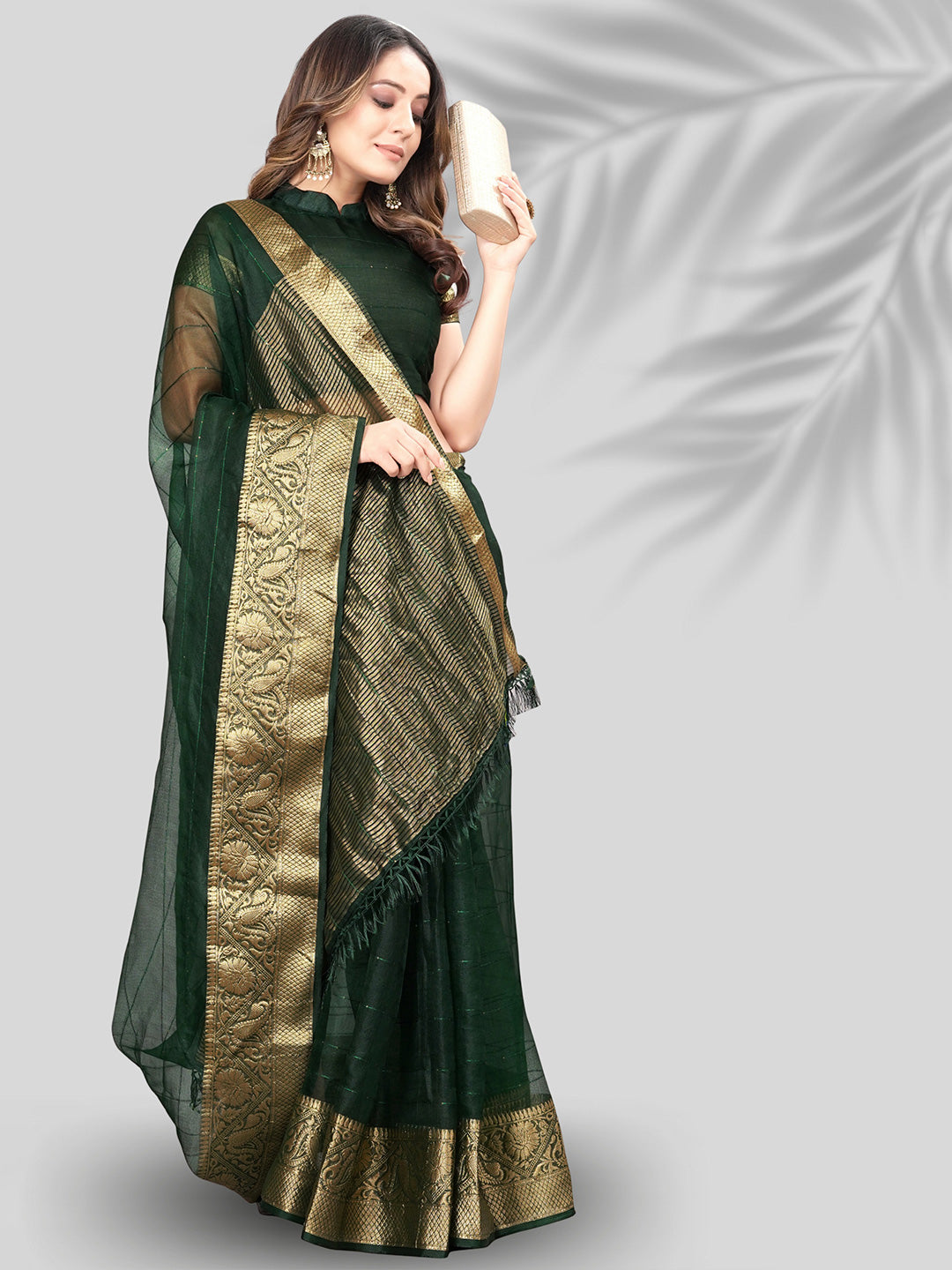 Kalini Woven Design Zari Organza Banarasi Saree - Distacart