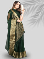 Thumbnail for Kalini Woven Design Zari Organza Banarasi Saree - Distacart