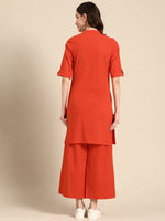 Thumbnail for Sangria Women Pure Cotton Kurta with Palazzos - Distacart
