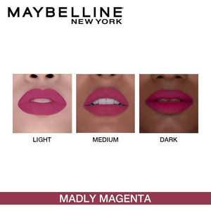 Maybelline New York Color Sensational Creamy Matte Lipstick / 638 Madly Magenta - Distacart