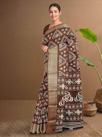 Thumbnail for Kalamandir Ethnic Motifs Printed Zari Detail Saree - Distacart