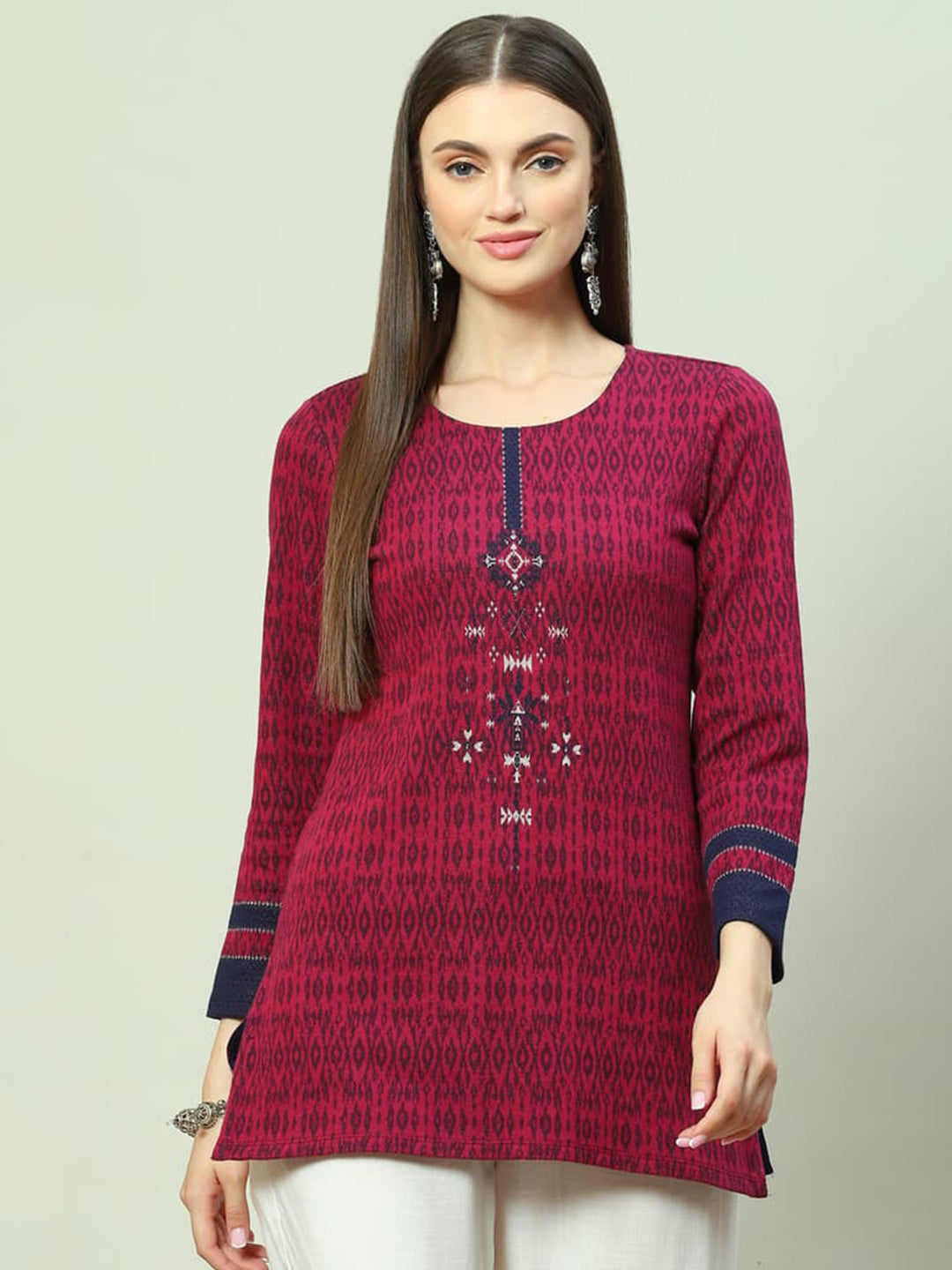 Biba Ethnic Motifs Woven Design Kurta - Distacart