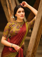 Thumbnail for Saree Mall Ombre Beads and Stones Sarees - Distacart