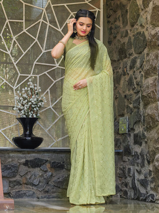 Tikhi Imli Embellished Sequinned Saree - Distacart