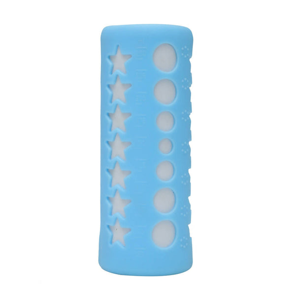 Safe-O-Kid Silicone Baby Feeding Bottle Cover Cum Sleeve for Insulated Protection 250mL- Blue - Distacart