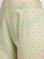 Thumbnail for Kalini Women Fluorescent Green Embroidered Pure Cotton Trousers suit - Distacart