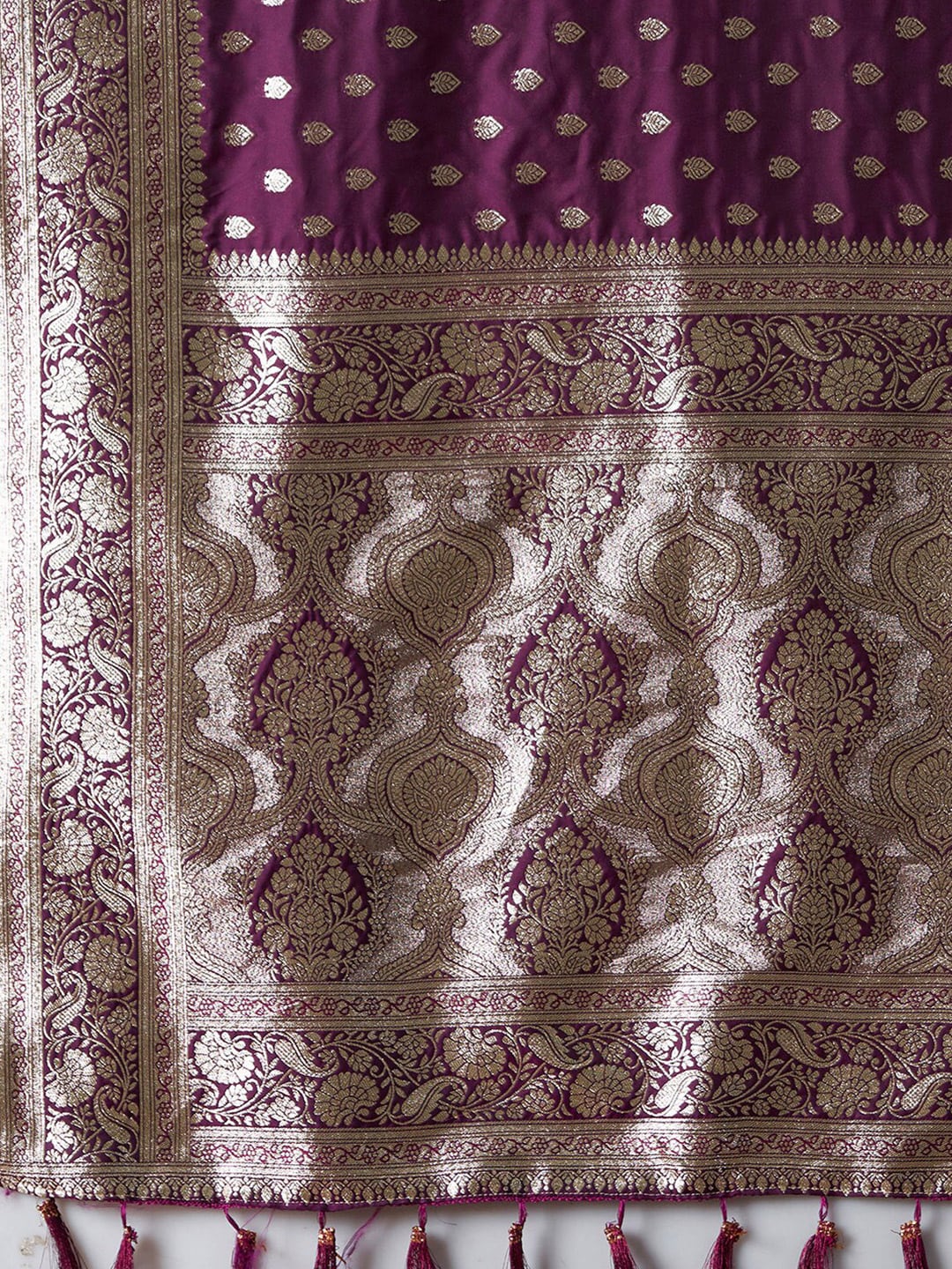 Mitera Ethnic Motifs Woven Design Zari Kanjeevaram Saree - Distacart